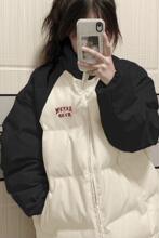 感超好看插肩袖棉衣棉服女冬季潮牌美式小众加厚外套