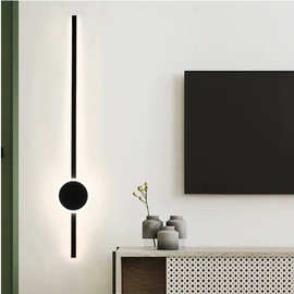 时尚新款长条简约网红壁灯床头客厅电视背景墙卧室Led墙壁灯定制