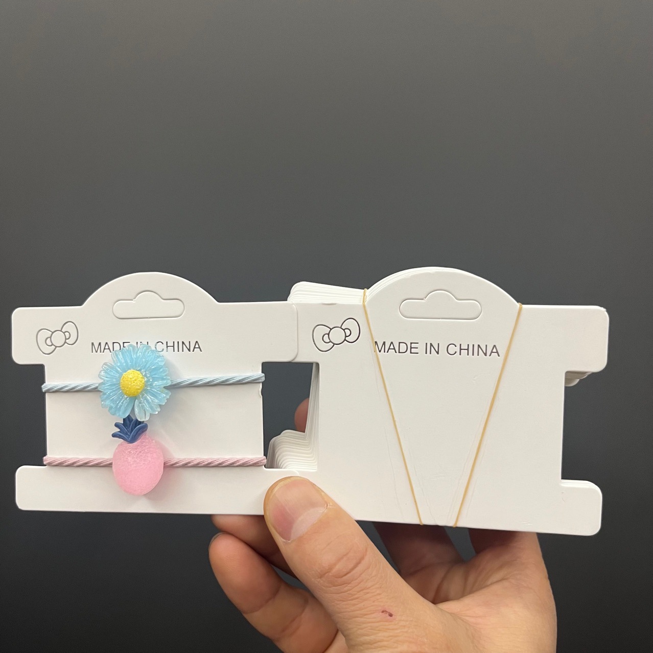 kp838手链包装工字卡片皮筋发饰品diy吊牌卡纸发圈卡头约5-100张