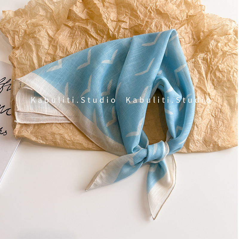 Tianbian Seagull 60 모조 린넨-스카이 블루