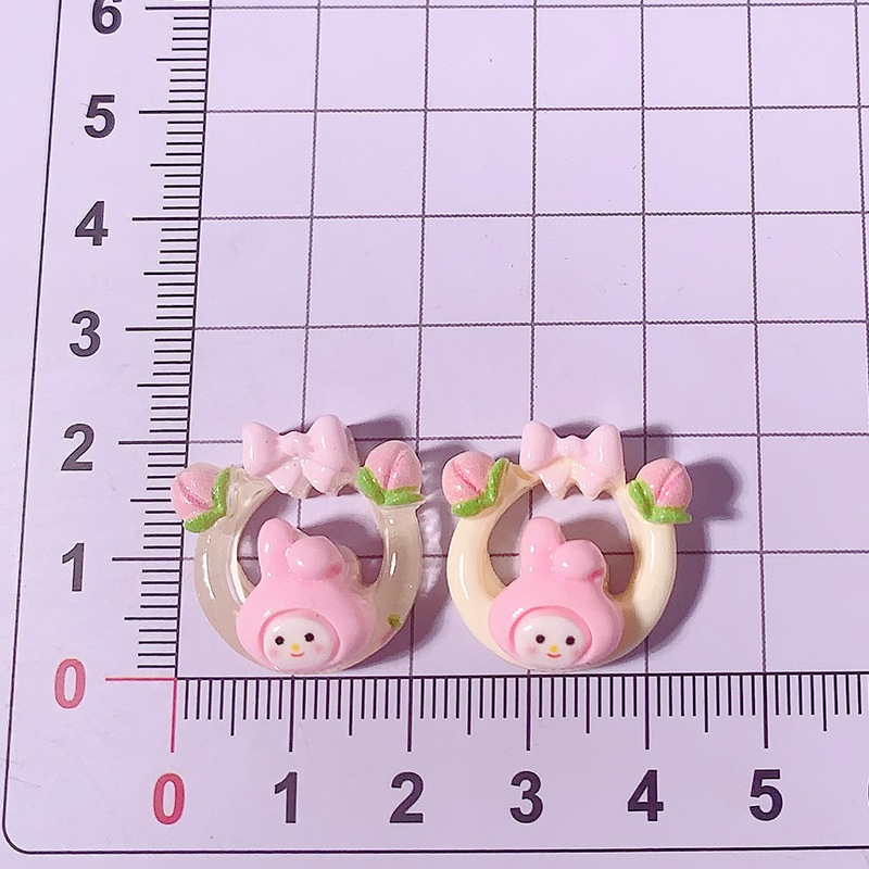 Cestas de flores de fruta de dibujos animados Sanrio accesorios de resina diy caja de teléfono móvil agujero de botón de zapato taza de agua material hecho a mano