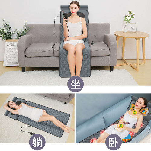 Neck Massager, Multifunctional Neck, Waist, Back, Full-Body Electric Home Massage Mat, Cushion, Vibrator