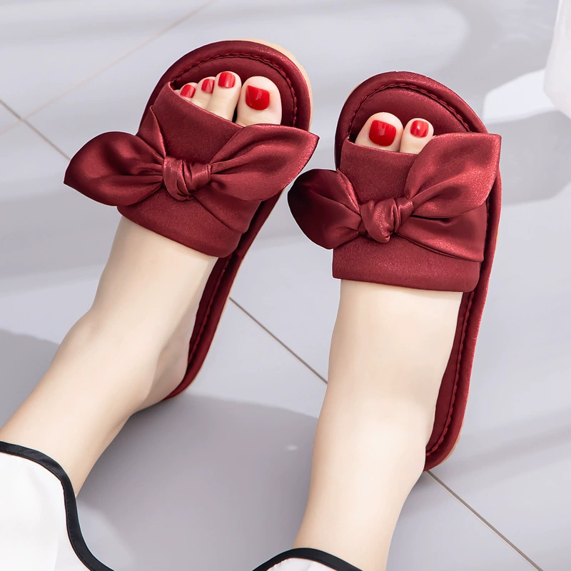 Свадебные сандалии и тапочки в сопровождении невесты Утреннее платье Тапочки Праздничные красные открытые свадебные сандалии и тапочки Advanced Light Luxury