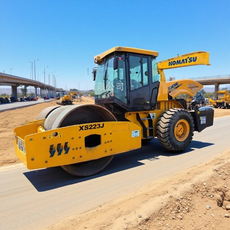 XCMG XS20 toneladas 22 toneladas 26 toneladas rodillo vibratorio de acero único compactor de carretera XCMG