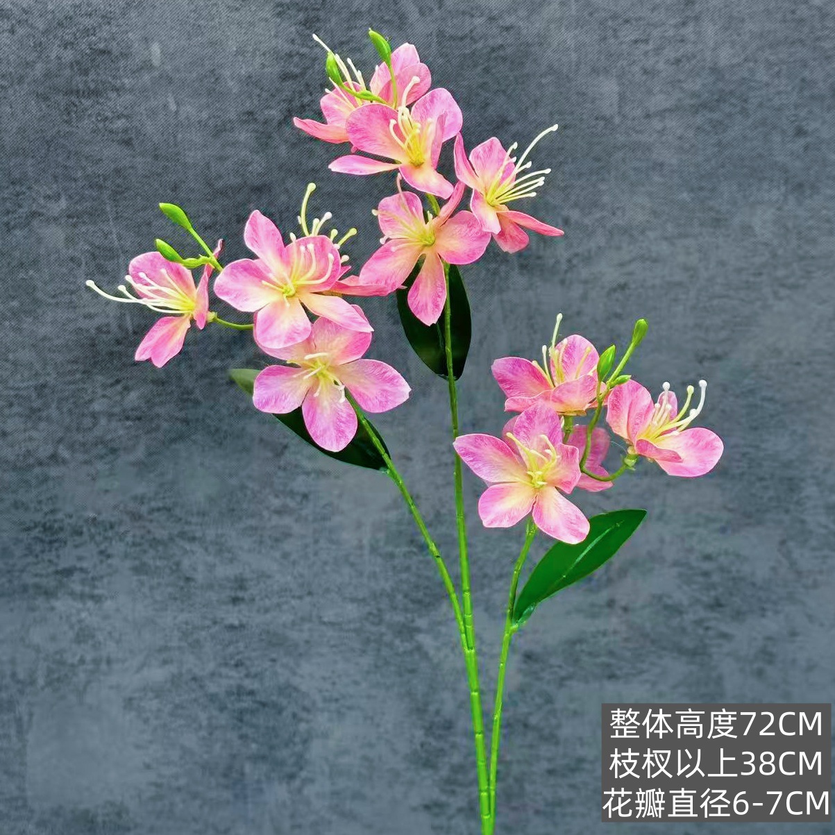 3 flores de jazmín de imitación de un solo sueño decoración de bodas decoración de hoteles flores falsas transfronterizas al por mayor