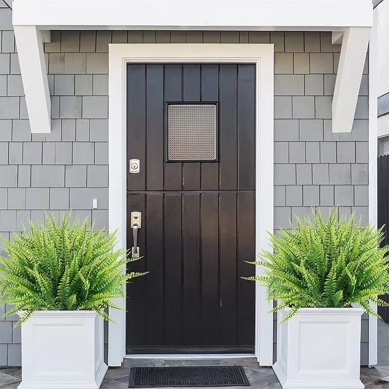 Amazon plantas artificiales transfronterizas falso Boston helecho plantas verde al aire libre protección UV planta falsa hierba