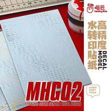 喵匠模型水贴MHG02 1/100 1/144 高达通用警告标识贴 高精度水贴