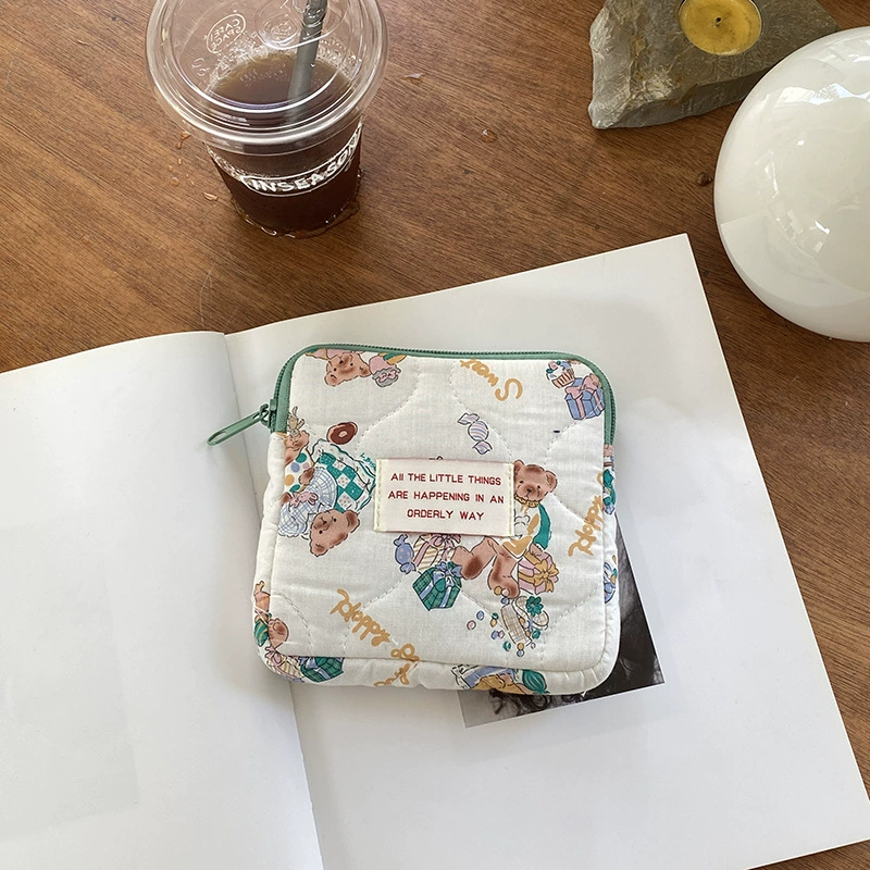 Милый портативный косметичка, наушники, сумка с оборудованием, помада, organizer bag