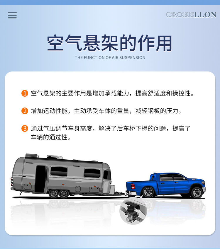 Suitable for Isuzu Dmax Lingtuo Ruimai Pickup Truck Modification, Adjustable Air Suspension, Heavy-Duty Anti-Sagging Rear Suspension