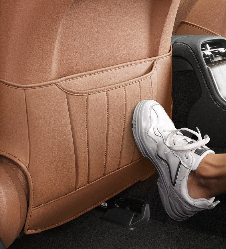 Suitable for Mercedes-Benz E-Class Seat Anti-Kick Pads E300L/E260L Special Original Car Color Backrest Rear Protection Leather Pad