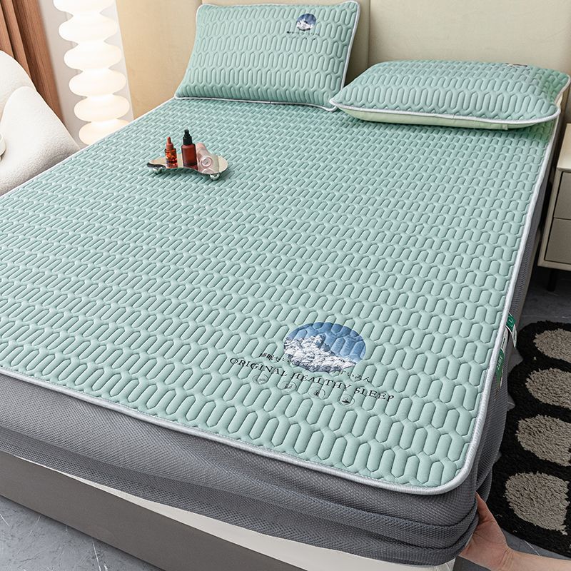 Sombrilla de cama fresca, alfombra de enfriamiento de verano para el hogar, sábana de seda de hielo de verano, sábana de cama, alfombra de aire acondicionado lavable para dormitorio