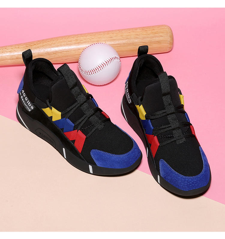 Giày sneaker nữ chunky đế dày tăng chiều cao, phối màu sành điệu mùa xuân hè 2025 — ML 8300-1 màu đỏ [có lót nhung] chiều cao gót 3.0cm, ML 8300 cao gót đỏ 3.0cm, ML 8300 màu xanh cao gót 3.0cm, ML 8300-1 màu xanh lam [có lót nhung] chiều cao gót 3.0cm chi tiết 2