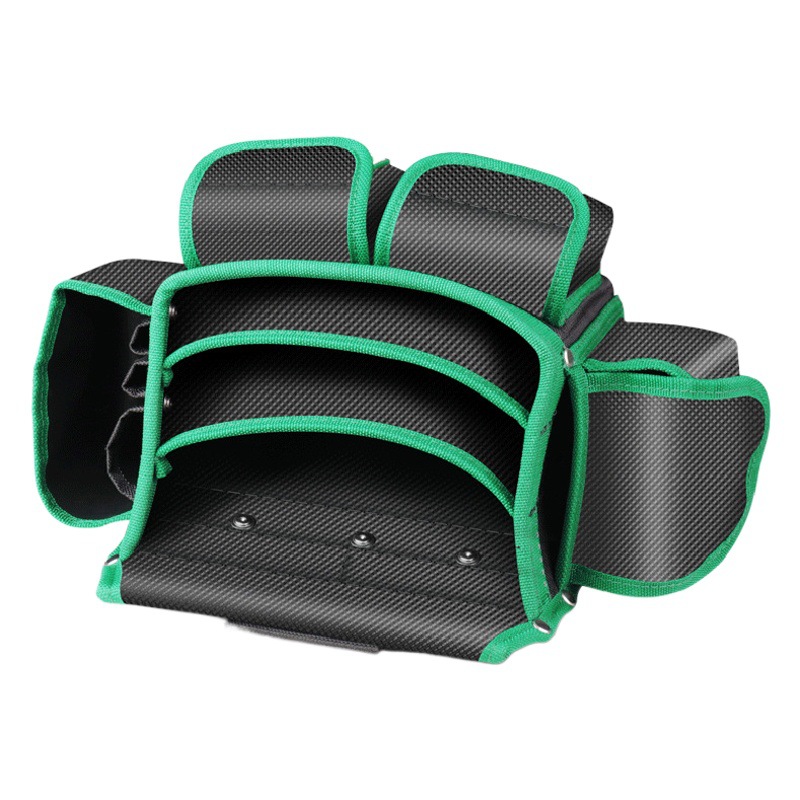 Viejo una boca plana grande electricista bolsa de cintura bolsa de uñas para trabajar la madera engrosada magnética kit de herramientas portátil taladro eléctrico llave eléctrica bolsa