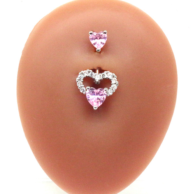 7g Weight Belly Ring Classification 1 Piece Quantity Holiday, Party Occasion 304 Stainless Steel, 316L Stainless Steel , Copper Material Heart Shape Pattern All Seasons Season Unisex Gender Streetwear Style Waterproof Non Tarnish, Surgical Steel, Plating Craft 1 Piece 304 Stainless Steel 316L Stainless Steel Copper Belly Rings Heart Shape Waterproof Non Tarnish Surgical Steel Unisex 11