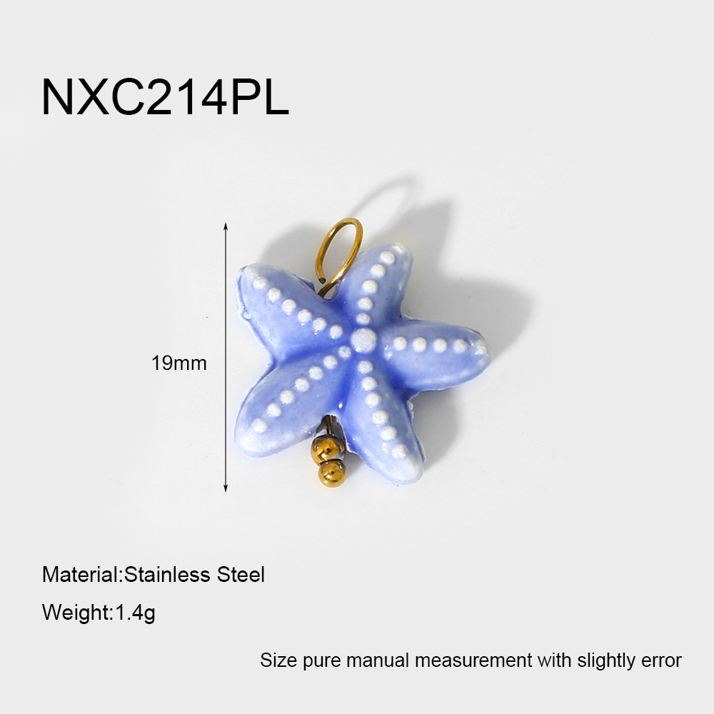 2g Weight 0.03µm-0.05µm Gold Plating Thickness PVD Coated Gold Plating Process Pendant Jewelry Making Type 18K Real Gold Plated Plating Material 1 Piece Quantity ceramics Material Starfish, Dolphin, Fish Pattern Cute, Marine Style Style Irregular Craft 1 Piece Ceramics Starfish Dolphin Fish Polished DIY Ornament Accessories Pendant 1