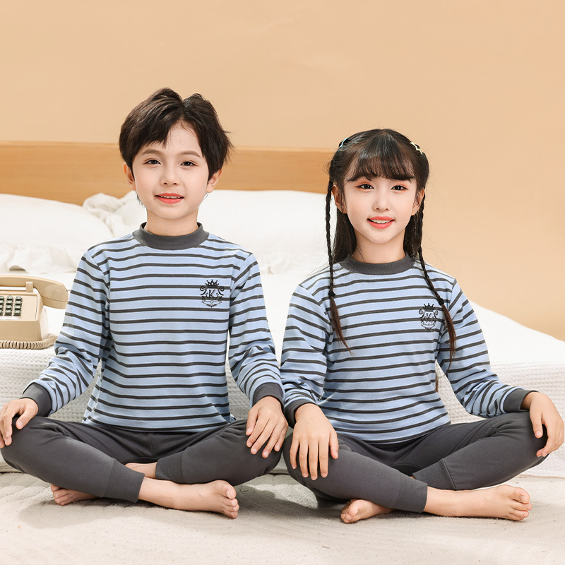 KMH 미드 칼라 브라운 스트라이프