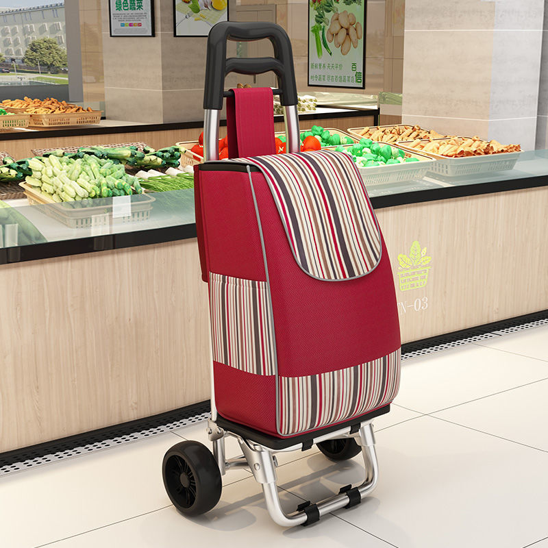 Climbing stair shopping cart grocery shopping trolley luggage trolley folding trailer trolley trolley for elderly household portable