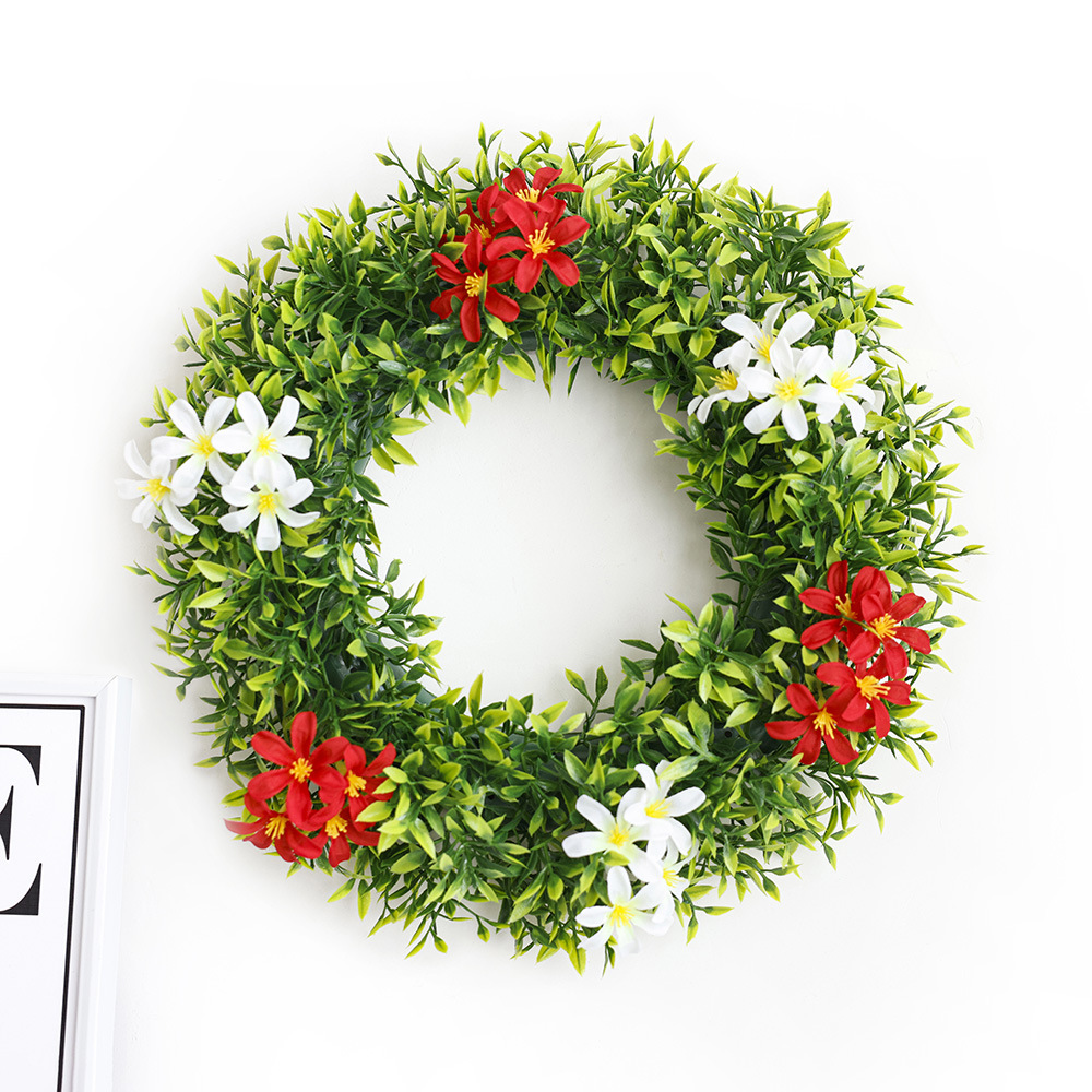 Nueva primavera guirnalda transfronteriza artificial Garland puerta delantera adornos primavera guirnalda decoración colorido eucalipto guirnalda