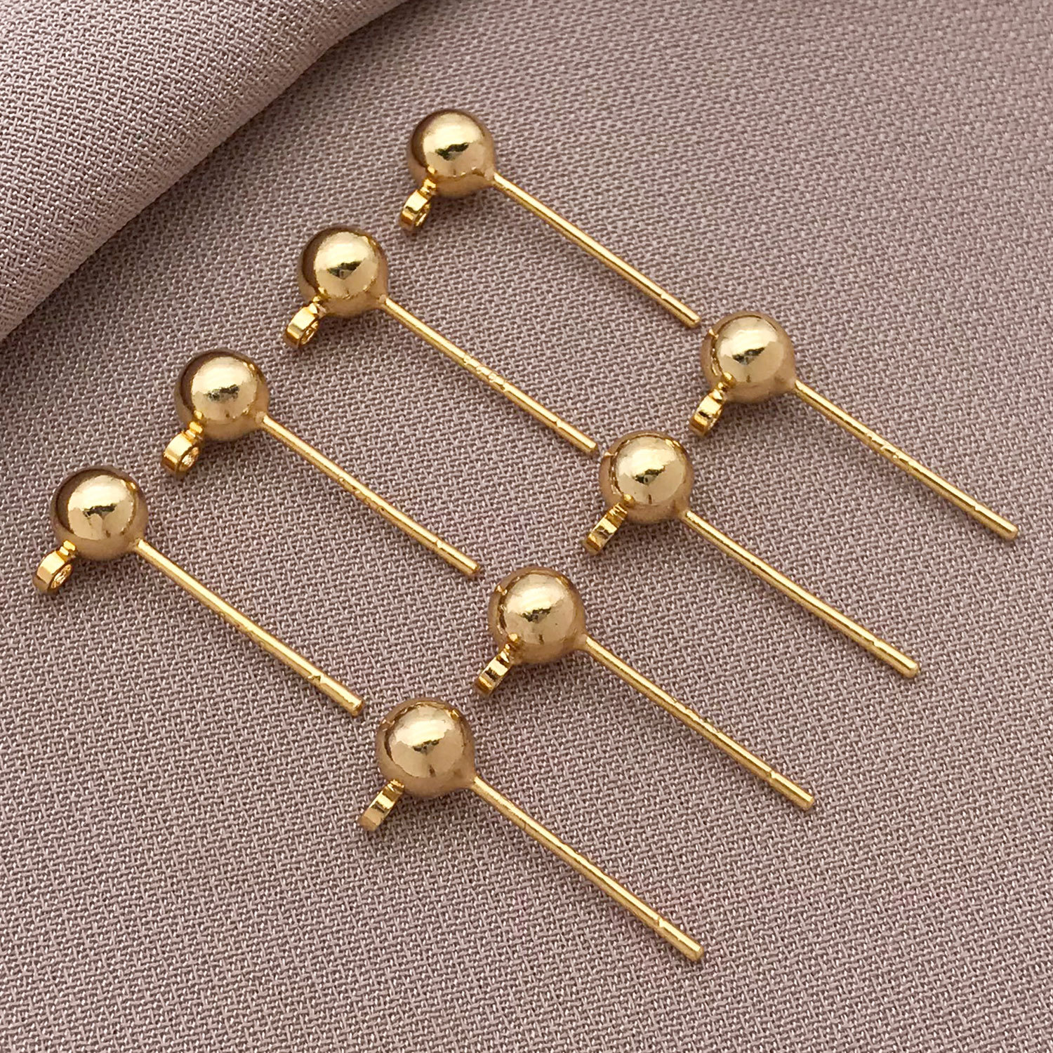 T944-4x16mm copper plated 18k real gold strong color-preserving engraving 925 st…