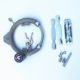Wushen bicycle self-elastic lock fixed lock anti-theft lock vintage car spring lock ordinary round car lock accessories