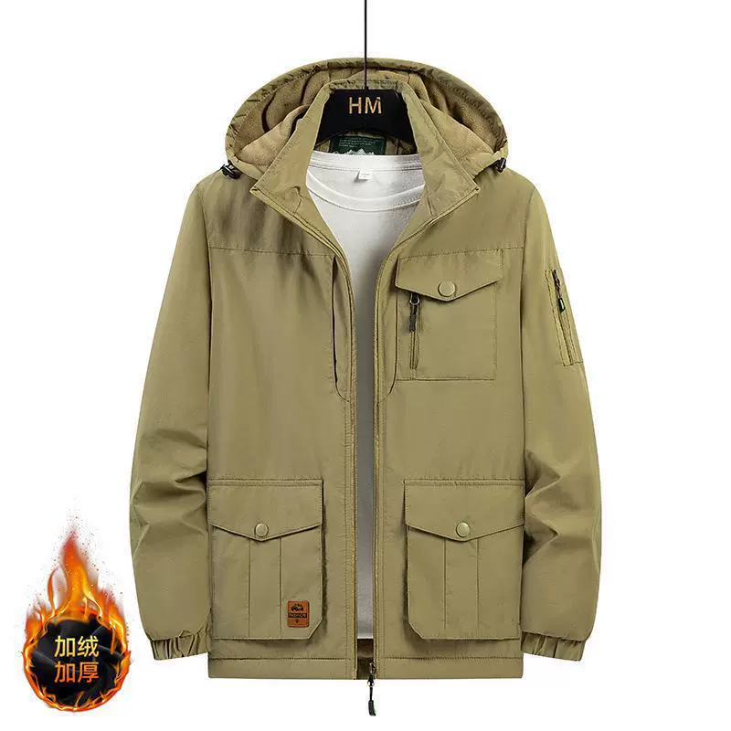 Новая стеганая куртка с хлопковой подкладкой, мужское повседневное пальто, дышащая Толстая куртка на флисовой подкладке, свободная ветрозащитная большая версия, мужское пальто с хлопковой подкладкой