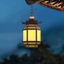 新中式户外吊灯室外防水过道走廊凉亭屋檐灯笼别墅阳台古建筑挂灯