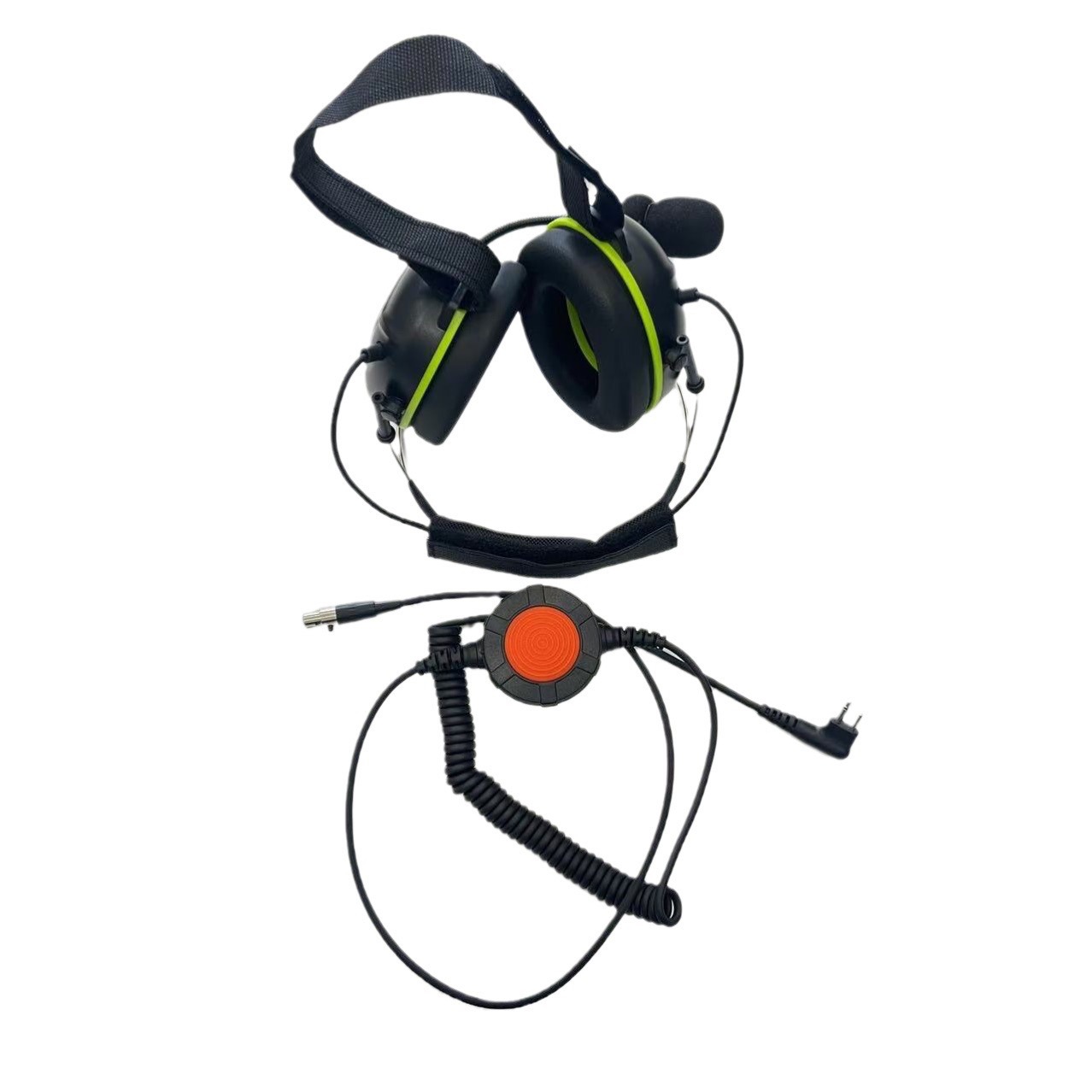 (2개) 무전기 전술 소음 감소 방송용 양방향 헤드 장착형 건조 방지 헤드폰 MAG ONE 듀얼 핀 배경 소음