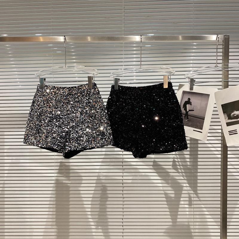 Women's Daily Streetwear Solid Color Shorts Sequins Casual Pants Flared Pants display picture 20