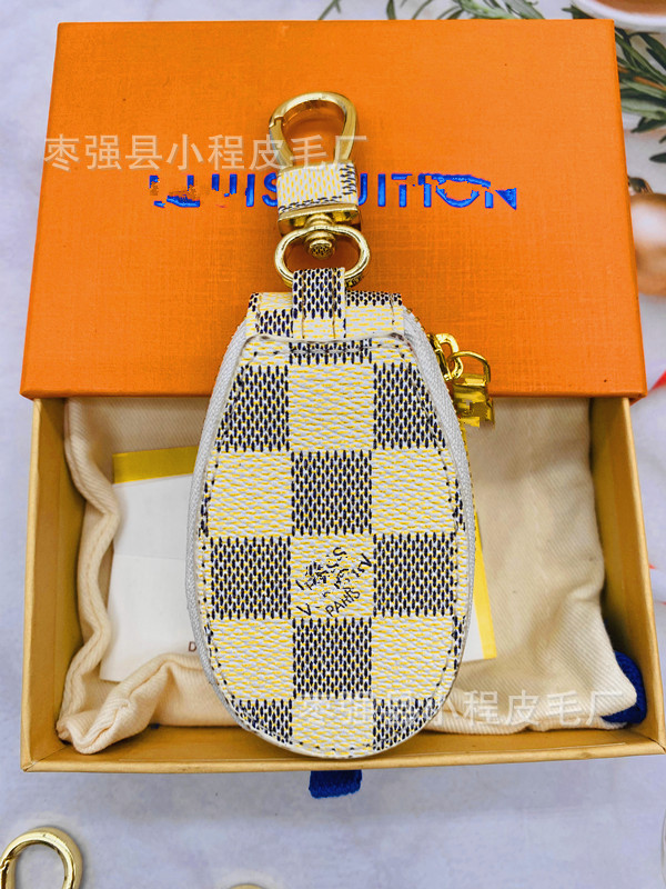 흰색 체크무늬 키백 [원형]