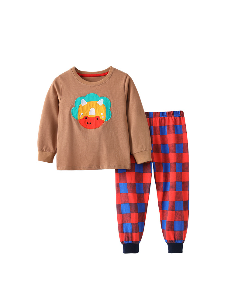 Malwee transfronterizo juego de niños otoño y invierno nuevo estilo europeo y americano para niños de mediana edad Navidad guapo juego de niños otoño de dos piezas