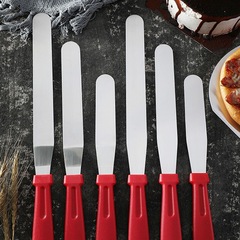 Baking tools: plastic handle spatula, straight knife, scraper, demolding knife, cake cream icing decorating knife