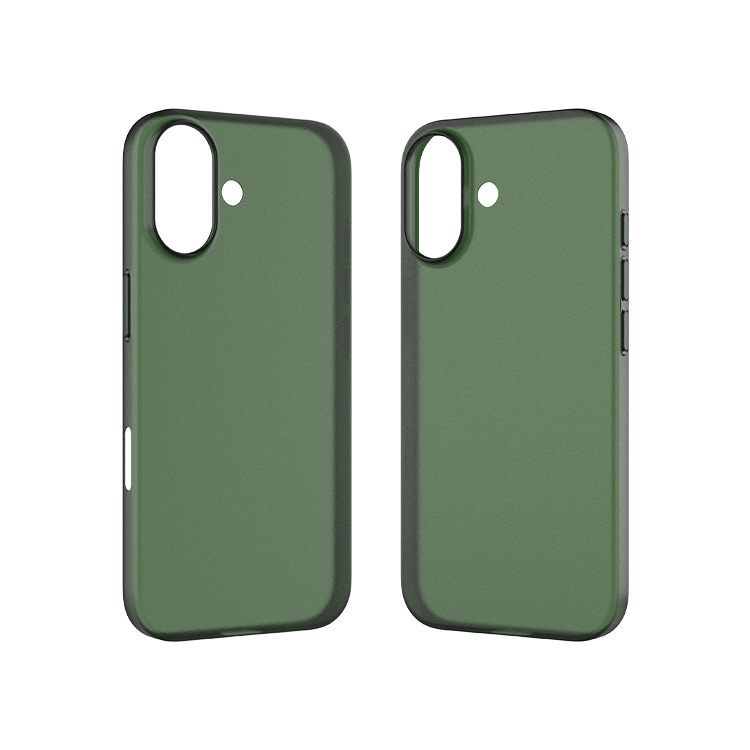 泰尔斯适用跨境苹果手机壳超薄散热磨砂全包透绿色iphone17手机壳|undefined