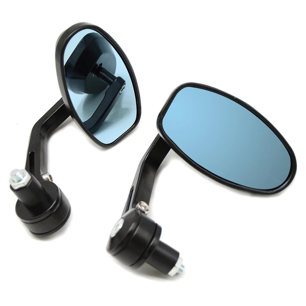 Motorcycle rearview mirror aluminum alloy modified handlebar mirror 22MM retro street car sports car handlebar mirror handle mirror