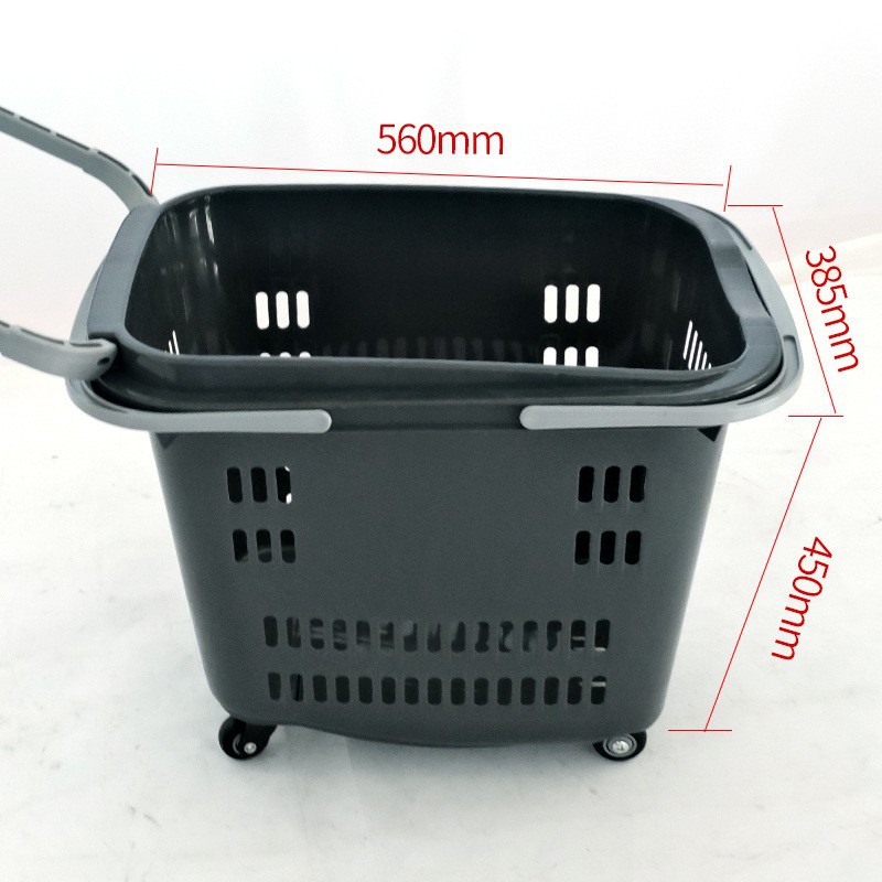 50L 럭셔리 드래그 바스켓 그레이