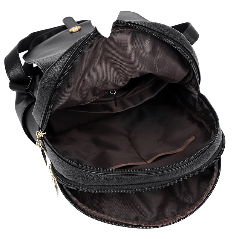 Mochila de mujer 2023 nueva cerradura antirrobo estilo coreano simple de gran capacidad mochila de viaje de las mujeres