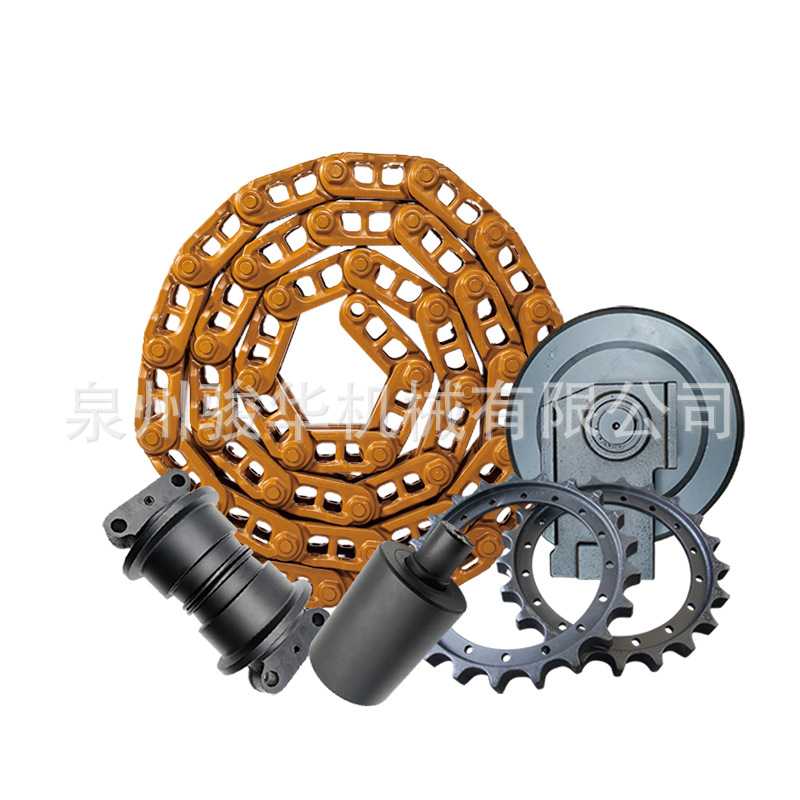挖掘机三一SY55链条履带支重轮驱动齿引导轮托链轮四轮一带