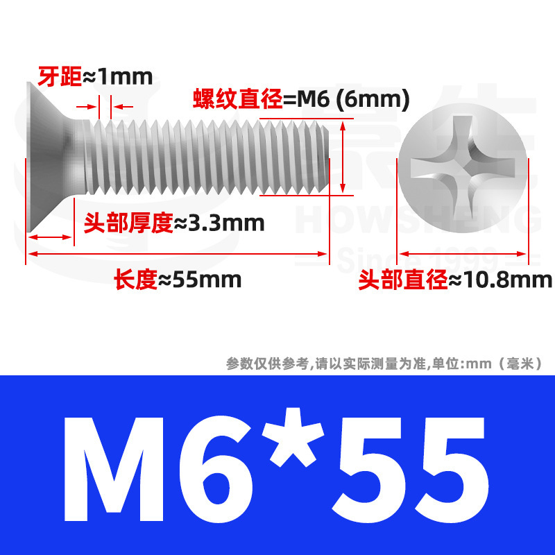 304ステンレスネジのネジの十字溝の平頭のネジのKMの機械の糸の小さいネジのm 2m 3m 4m 5m 6|undefined