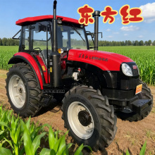 东方红LX904中国一拖 拖拉机 80马力农用四轮开沟犁地四驱拖拉机
