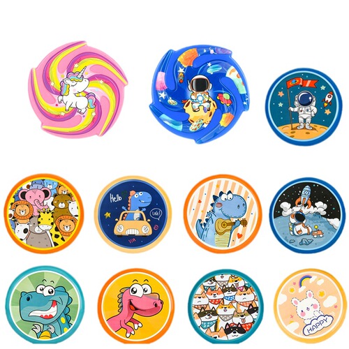 Drop shipping Frisbee children's fun soft flying saucer toy parent-child interactive outdoor sports kindergarten wholesale