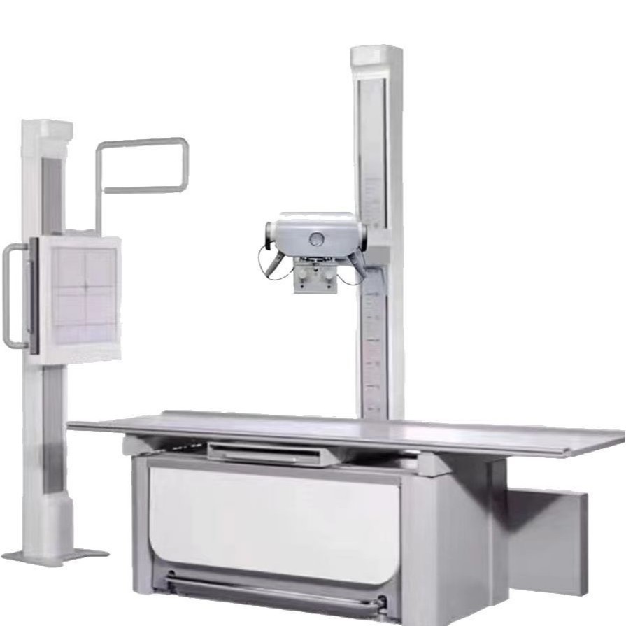 Radiografía digital de rayos X con columna de cama plana DR - 50R1