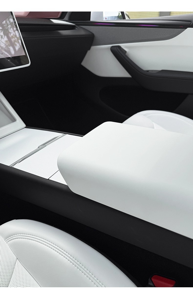 Suitable for Tesla Armrest Box Protective Cover Model3/Y Special Modified Car Interior Decoration Accessories