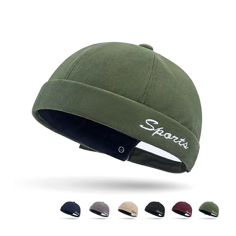 Spring and Summer New Retro Artistic Tang Hat Men's and Women's Same Style Fashion Street Dance Hip-hop Hat Floor Hat Beanless Melon Hat