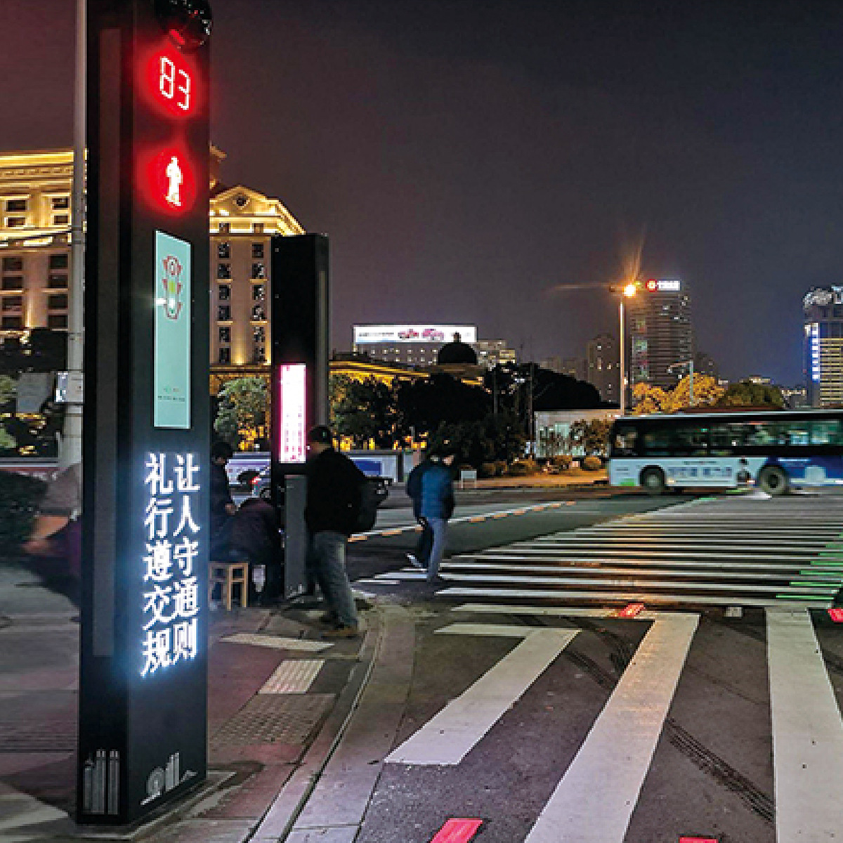 Sidewalk signal bar LED traffic signal manufacturers crosswalk intersection countdown red