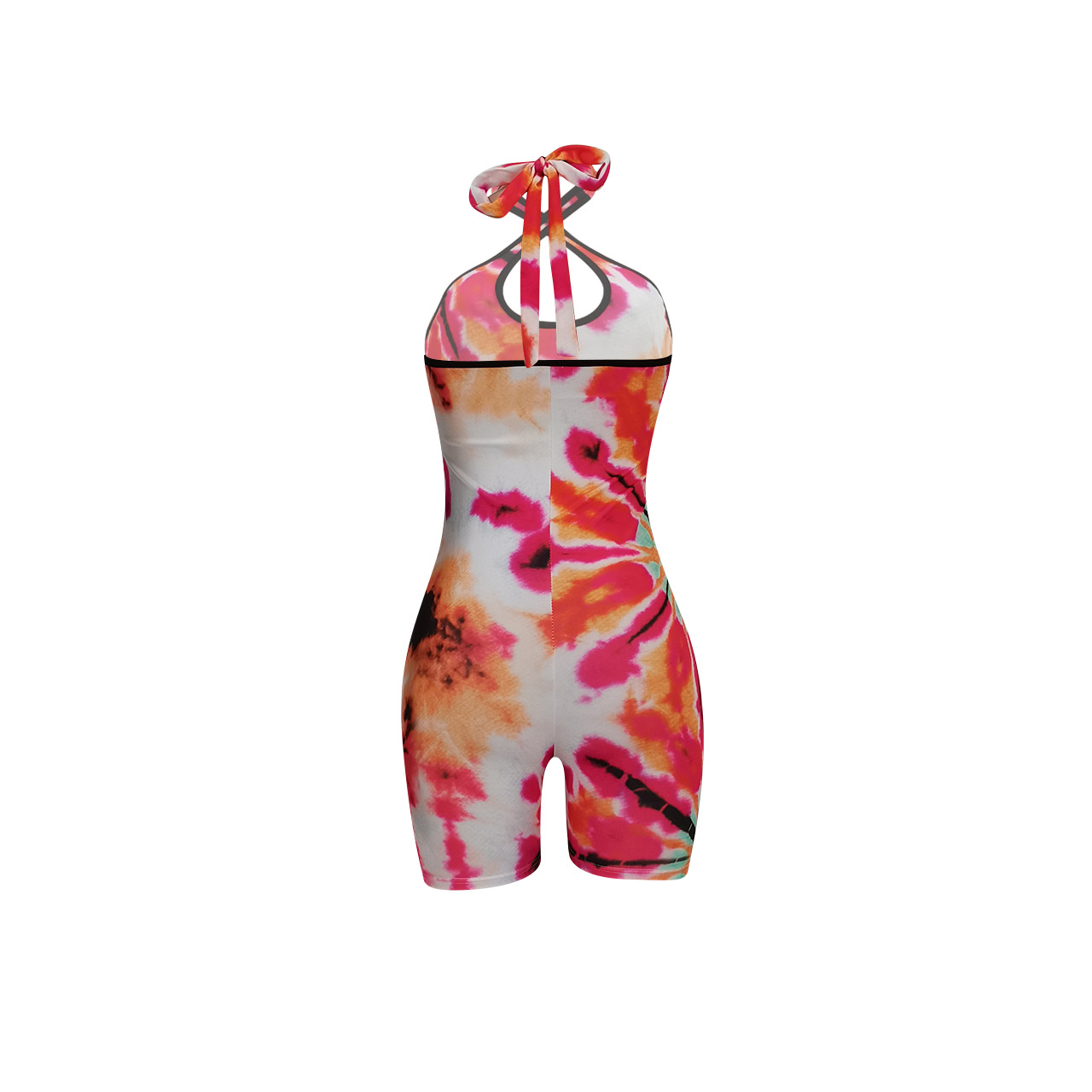 Women Clothing Printed Halter Romper Women Clothing