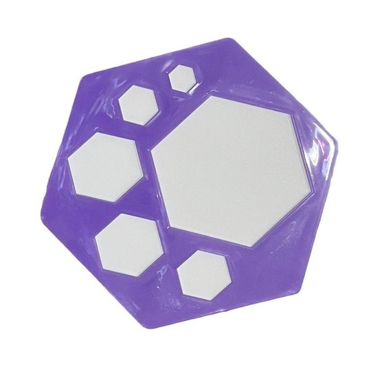Cross-border geometric shape painting template hollow color graphics universal drawing board creative children's educational tool ruler