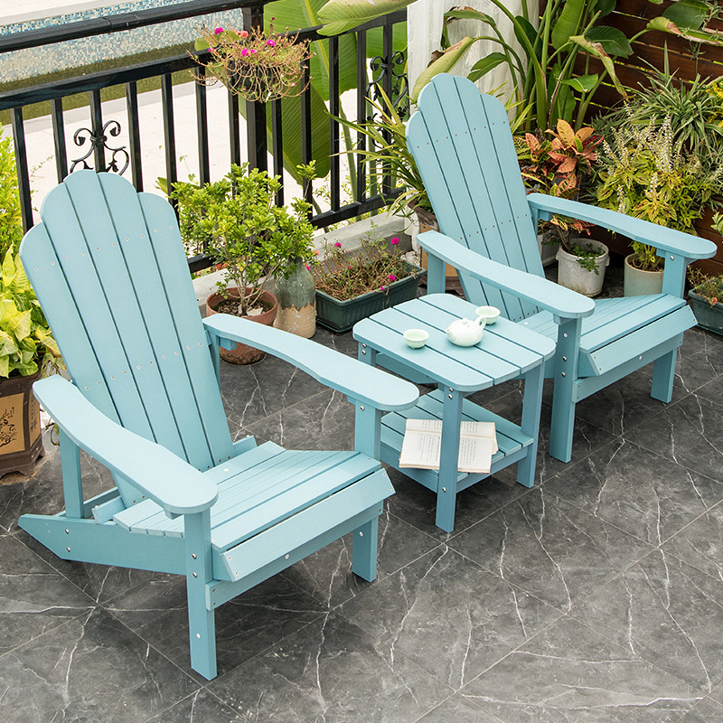 Balcony small table and chair set outdoor courtyard garden sun-resistant plastic table and chairs outdoor patio simple leisure table and chairs