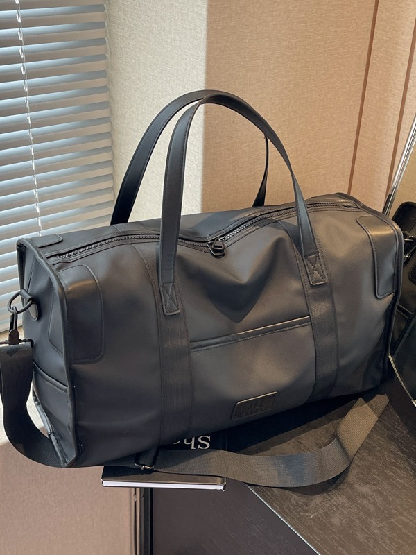 Bolsa de viaje de gran capacidad que se puede llevar en la espalda o llevar, bolsa de equipaje de moda, bolso retro, bolsa deportiva para fitness con separación en seco y húmedo