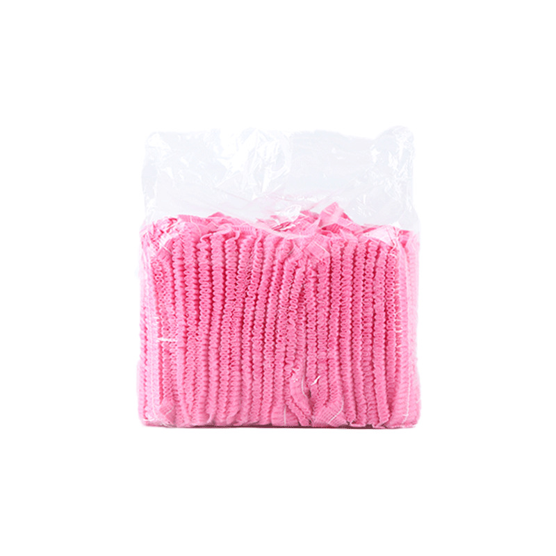 Funda para la cabeza desechable, tapa de tira no tejida, a prueba de polvo y prevención de caída de cabello, gorro de chef, red de pelo de taller de alimentos, sombrero desechable