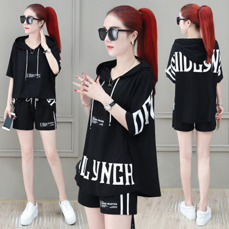 Casual Sportswear For Women, Outfit 2026 New Style, Fashionable And Trendy Summer Two-piece Shorts Set_ecoleips.com