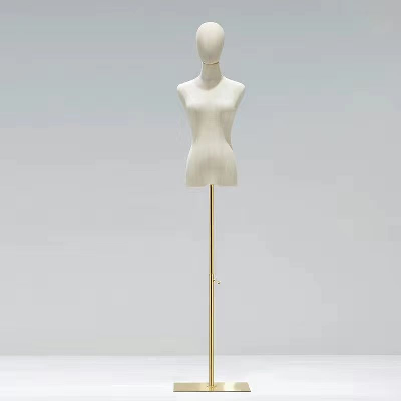 Modelo de accesorios tienda de ropa de mujer cuerpo completo modelo estante de ropa de mujer estante de muñeca de medio cuerpo humano estante de exhibición de ventana